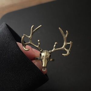 Antler Design Sterling Silver Ring